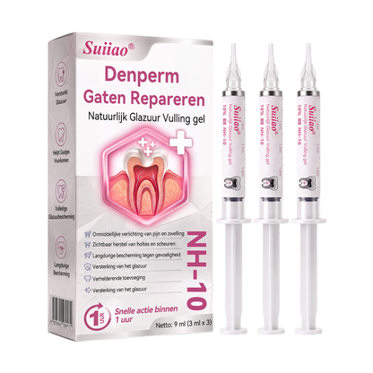 𝑺𝒖𝒊𝒊𝒂𝒐® 🪁DenPerm🎉 —  Gaten Repareren Natuurlijk Glazuur Vulling gel, Gevoelige Tanden en Verzwakt Tandglazuur.