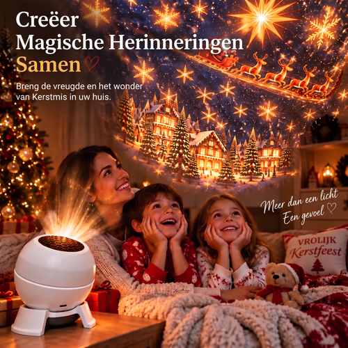 🎁✨Officiële Nederlandse merkshop | 🎅🎄 𝑺𝒖𝒊𝒊𝒂𝒐® Slimme holografische projector (HD intelligente dynamische 5D-projectie)
