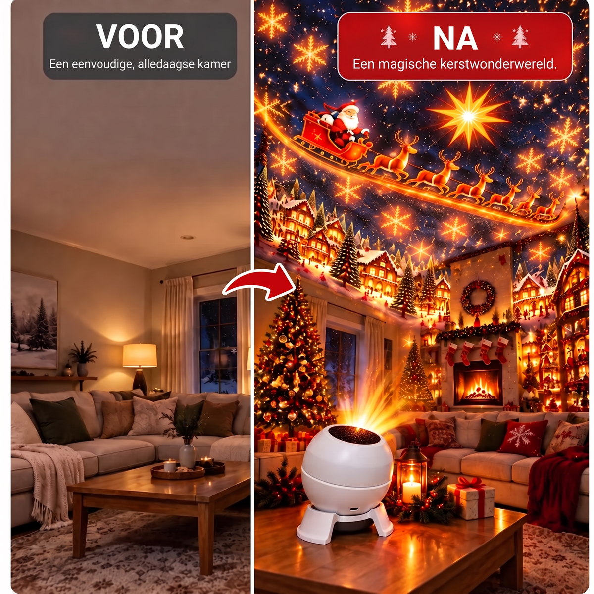 🎁✨Officiële Nederlandse merkshop | 🎅🎄 𝑺𝒖𝒊𝒊𝒂𝒐® Slimme holografische projector (HD intelligente dynamische 5D-projectie)