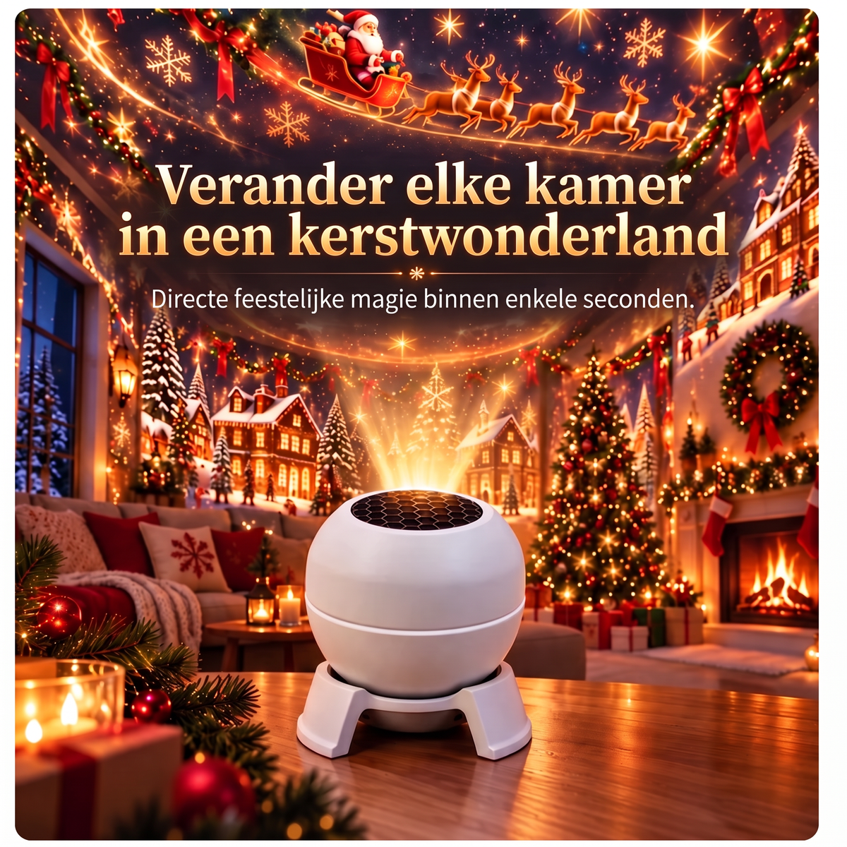 🎁✨Officiële Nederlandse merkshop | 🎅🎄 𝑺𝒖𝒊𝒊𝒂𝒐® Slimme holografische projector (HD intelligente dynamische 5D-projectie)