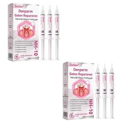 𝑺𝒖𝒊𝒊𝒂𝒐® 🪁DenPerm🎉 —  Gaten Repareren Natuurlijk Glazuur Vulling gel, Gevoelige Tanden en Verzwakt Tandglazuur.