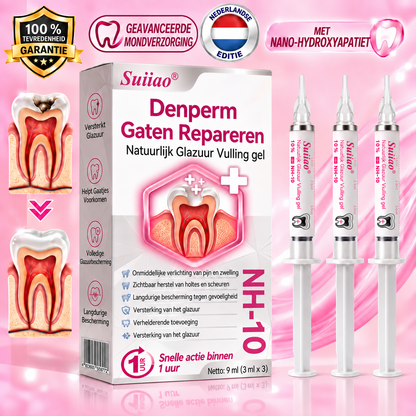 𝑺𝒖𝒊𝒊𝒂𝒐® 🪁DenPerm🎉 —  Gaten Repareren Natuurlijk Glazuur Vulling gel, Gevoelige Tanden en Verzwakt Tandglazuur.